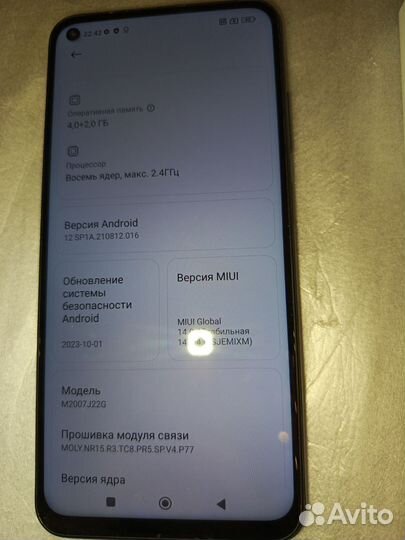 Xiaomi Redmi Note 9T, 6/128 ГБ