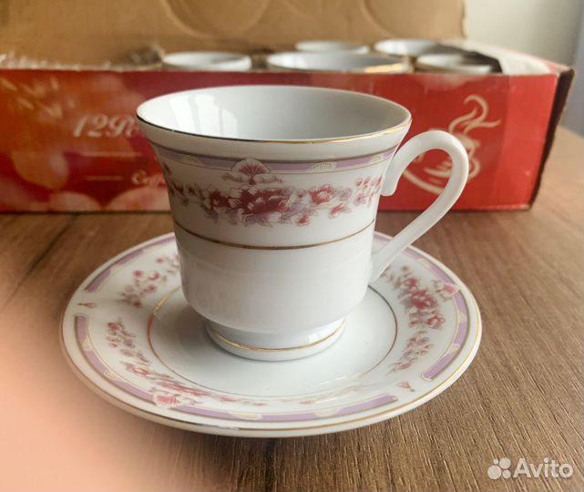 Кофейный сервиз на 6 персон новый