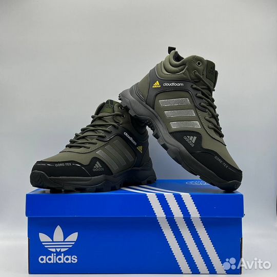 Кроссовки Adidas cloudfoam gore-tex зимние с мехом