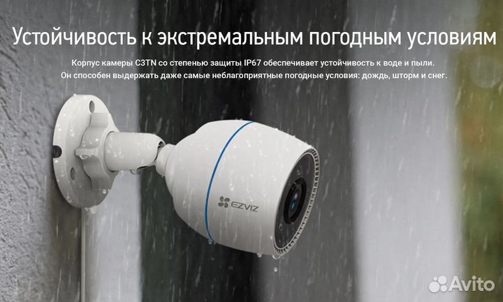 Камера видеонаблюдения ezviz C3 (видео-пост)