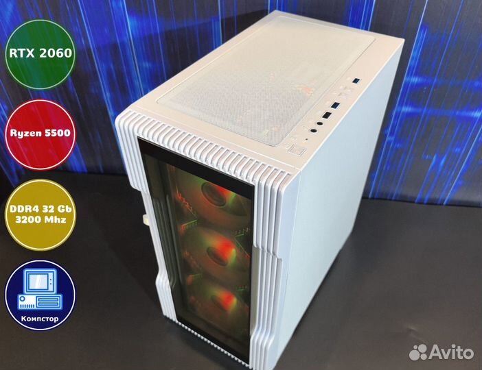 Сборка мощного пк AMD5500-RTX2060-32DDR4-MZW05-A520