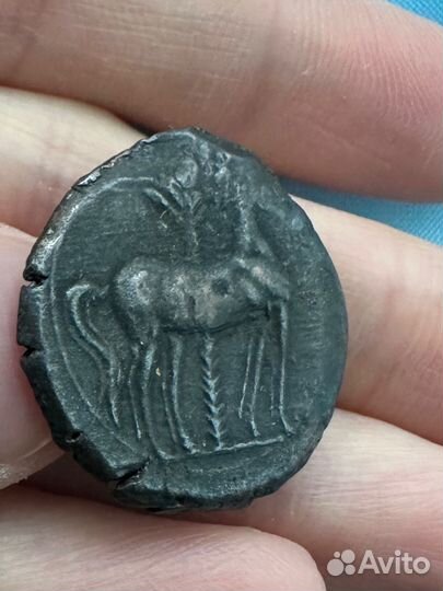 Монета двойной шекель Зевгитана Карфаген