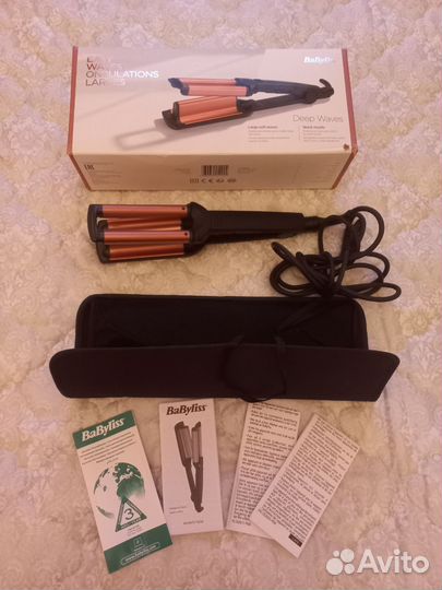 Щипцы для завивки новые гофре волна BaByliss