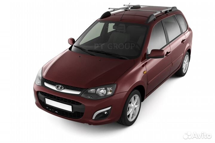 Рейлинги LADA Калина II универсал серебристый муар