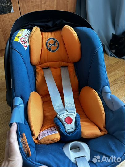 Автолюлька от 0 cybex aton i-sise с базой isofix