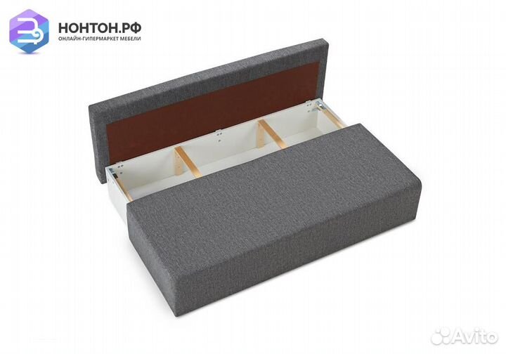 Диван еврокнижка Крит темно-серый