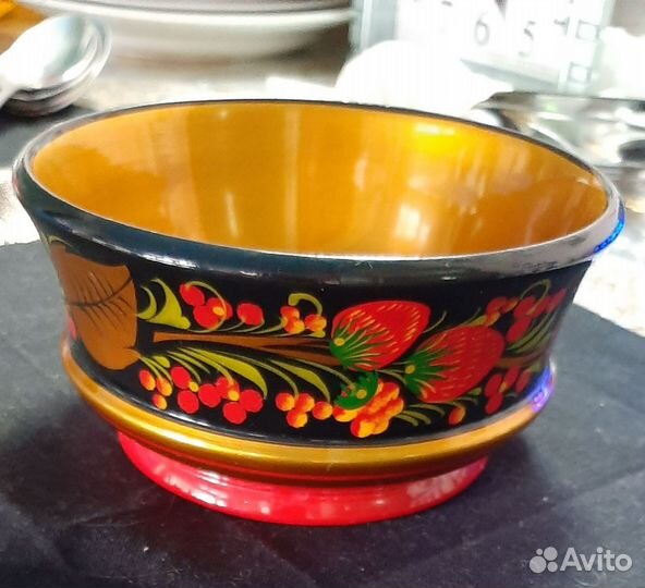 Салатник-креманка,хохлома,новый