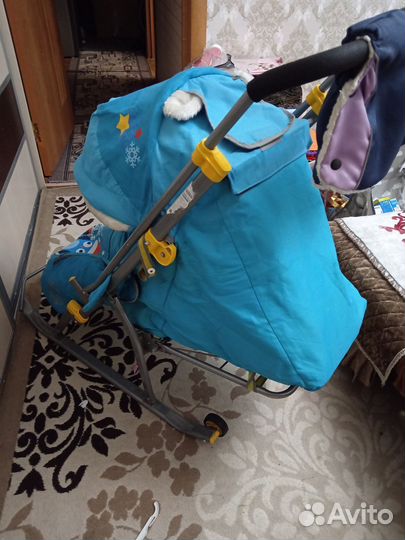 Детские санки коляска бу
