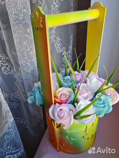 Букет из мыльных цветов