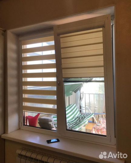 Рулонные шторы день ночь