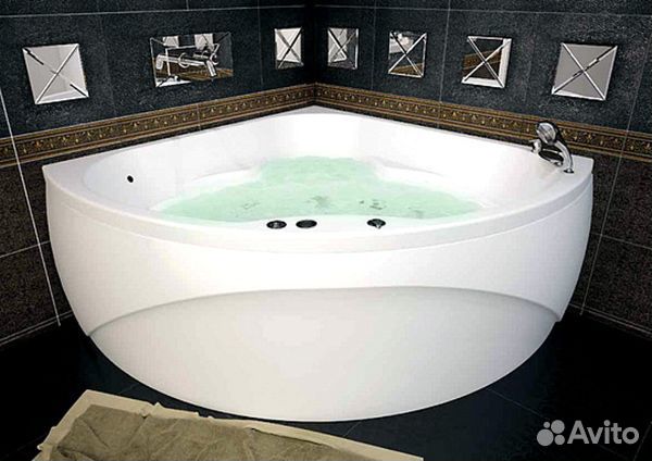 Ванна акрил 135х135 Aquanet Vitoria 00205371 угло