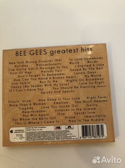 Bee Gees cd greatest hits сд 2 диска