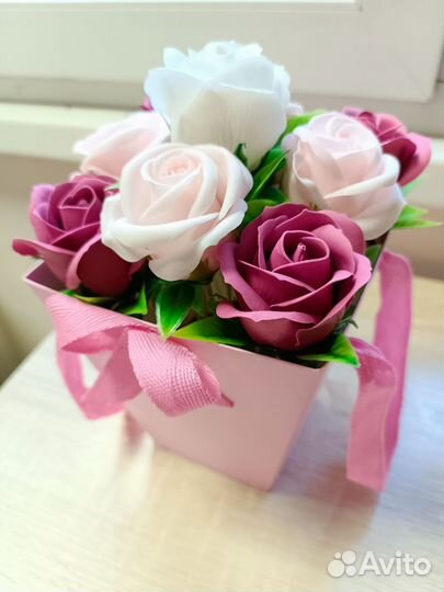 Букет цветов из мыла