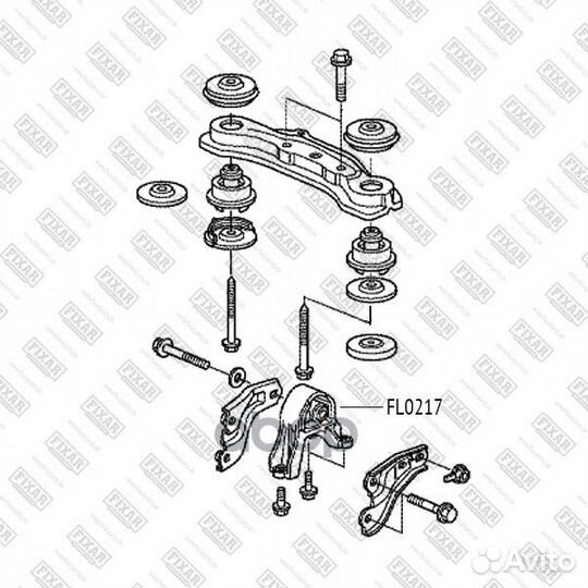 Опора двигателя honda CR-V 07- fl0217 fixar