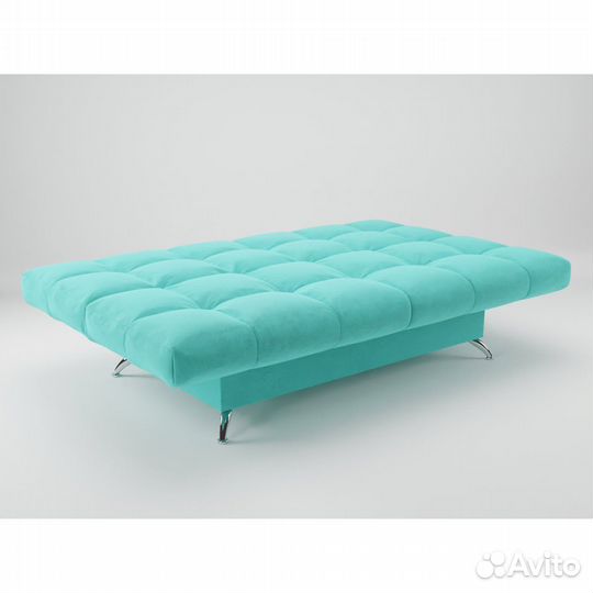 Диван «Клик-кляк» ППУ - Голубой (велюр)