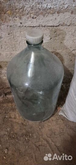 Бутылка стеклянная 20 литров