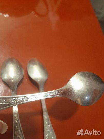 Ложка кофейная мельхиор Новое пламя