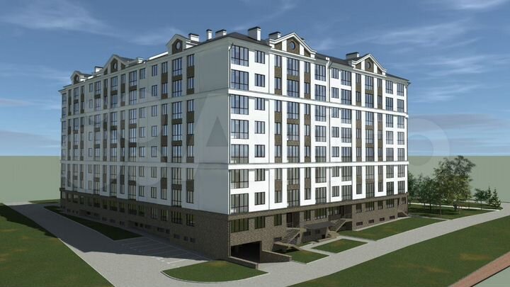 2-к. квартира, 57,4 м², 3/8 эт.