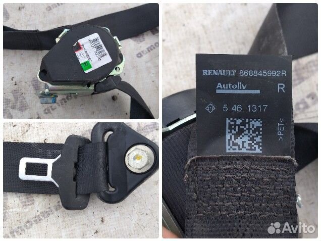 Ремень безопасности передний правый Renault Duster