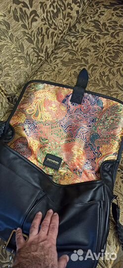 Сумка мужская натуральная кожа через плечо