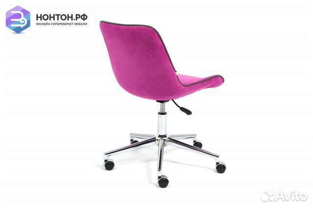 Кресло Style флок фиолетовый
