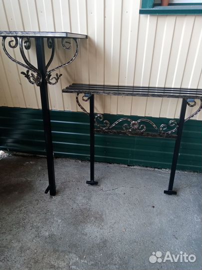 Комплект: Столик и лавочка на кладбище