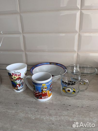 Детская посуда пакетом