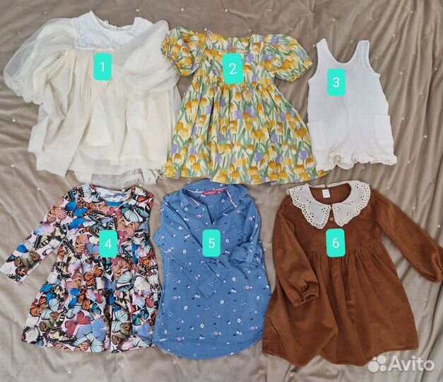 Вещи пакетом (5 платьев) 92-98 размер