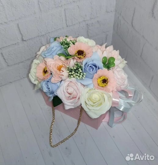 Букет из мыльных цветов