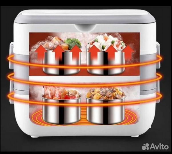 Ланч-бокс электрический с подогревом