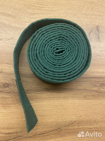 Пояс для каратэ зеленый