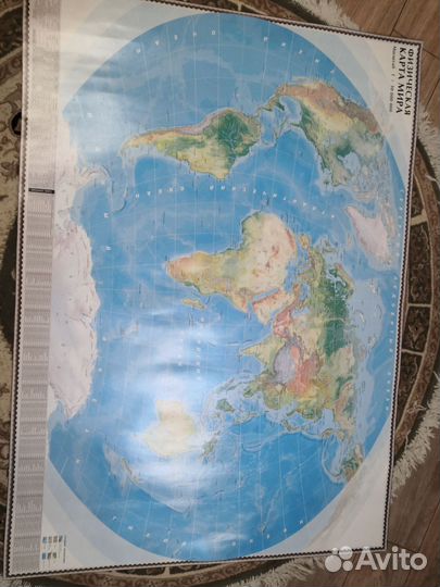 Карта мира на стену