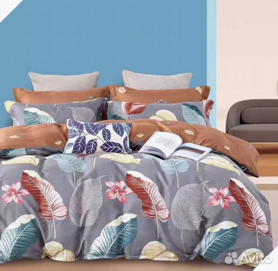 Постельное бельё сатин двуспальное