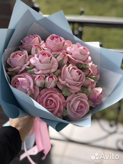 Съедобные букеты из зефира