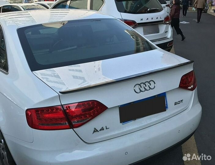 Audi A4 b8 спойлер чёрный глянец