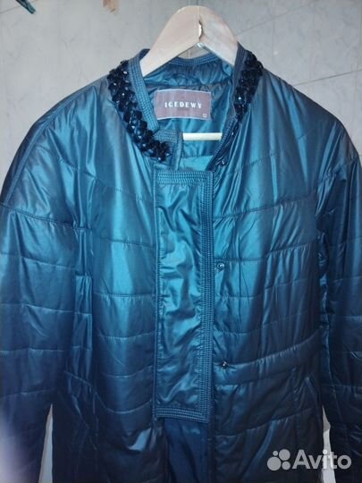 Пальто женское демисезонное 50 52 коричневое