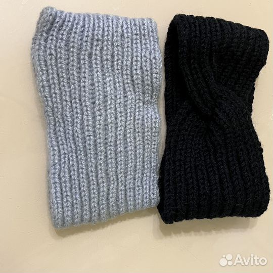 Повязка на голову вязаная