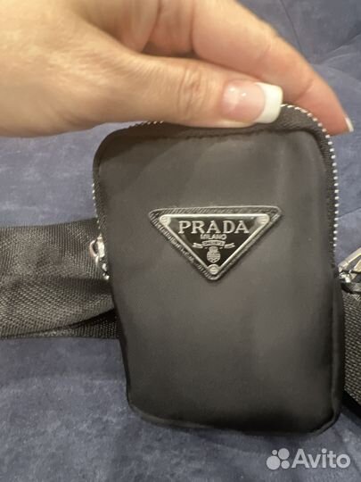 Сумка женская через плечо черная Prada