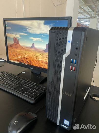 Офисный пк i3 - 8100 + Монитор