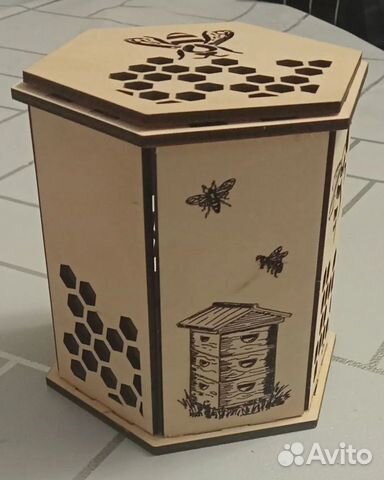 Подарочная коробка для баночки меда