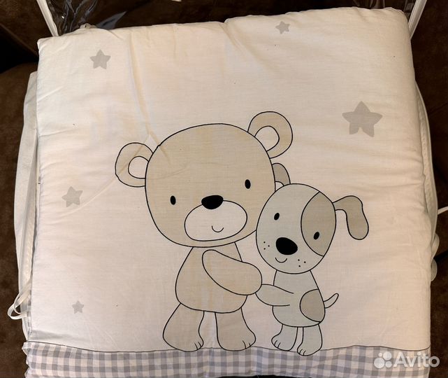 Бортики, одеяло, подушка в кроватку 120*60