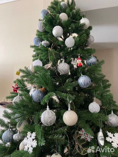 Ель искуственная литая (царь ёлка,северное сияние)