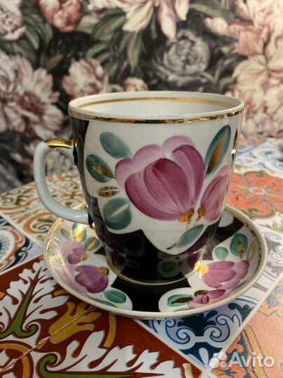 Чашка с блюдцем СССР раритет