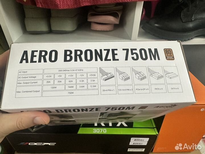 Блок питания AeroCool aero bronze 750M