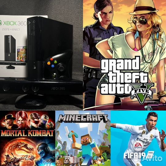 Xbox 360E Freeboot + Kinect (Прошита)