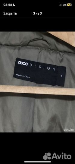 Пуховик ASOS весна