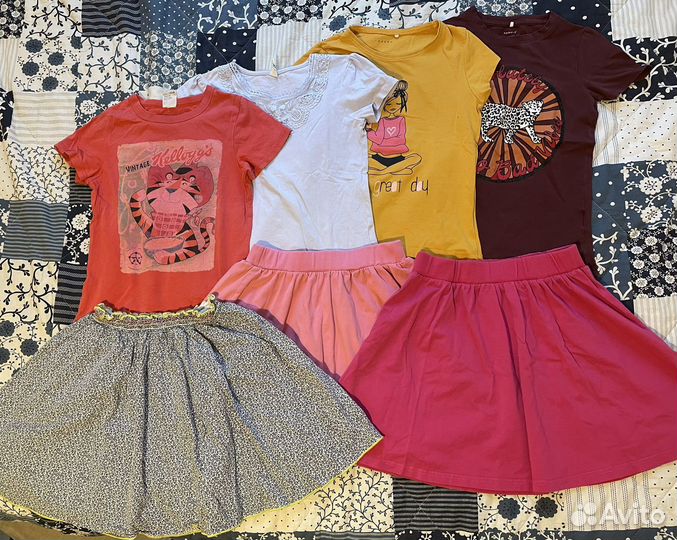 Пакет вещей на девочку 128-134 h&m-next-mango