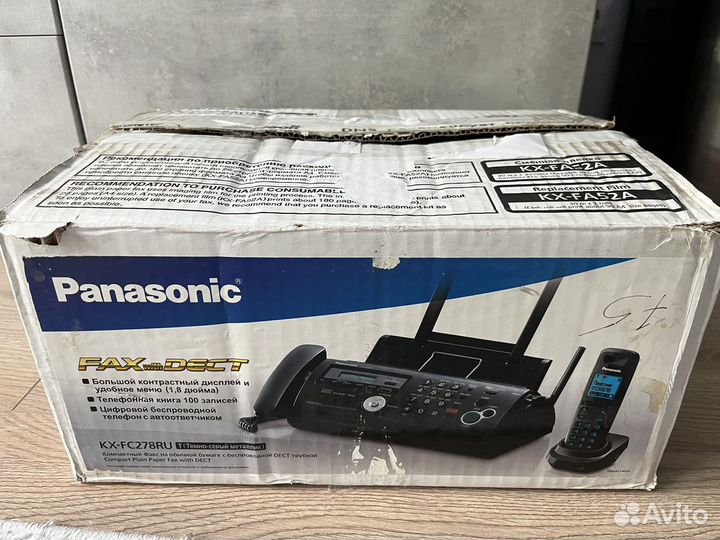 Факс телефон Panasonic KX FC 278RU
