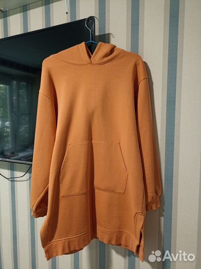 Платье худи длинное