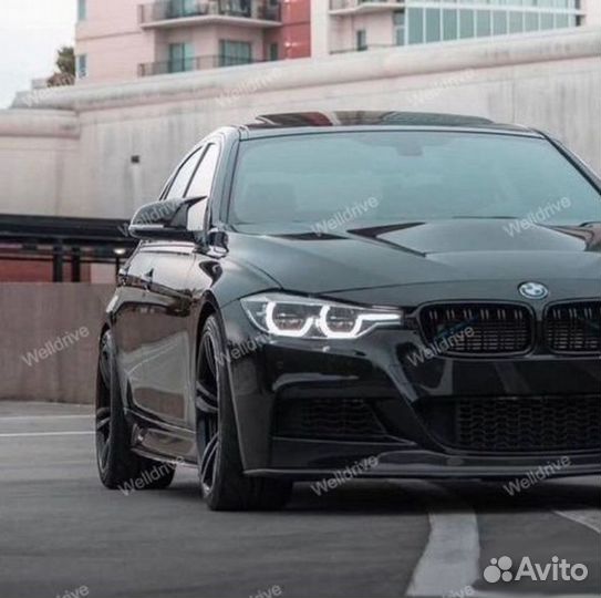 Крышки зеркал BMW F30 М дорест черный глянц тюнинг